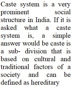 Caste System_India
